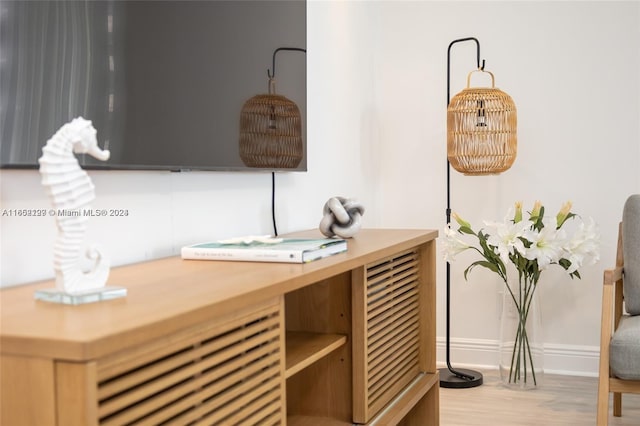 interior space featuring hardwood / wood-style floors