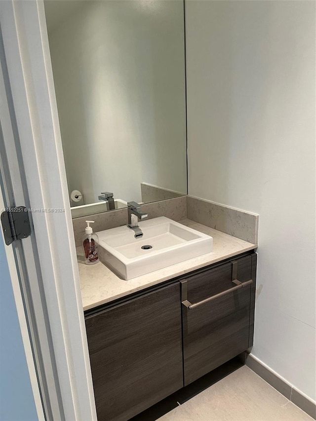 bathroom with vanity