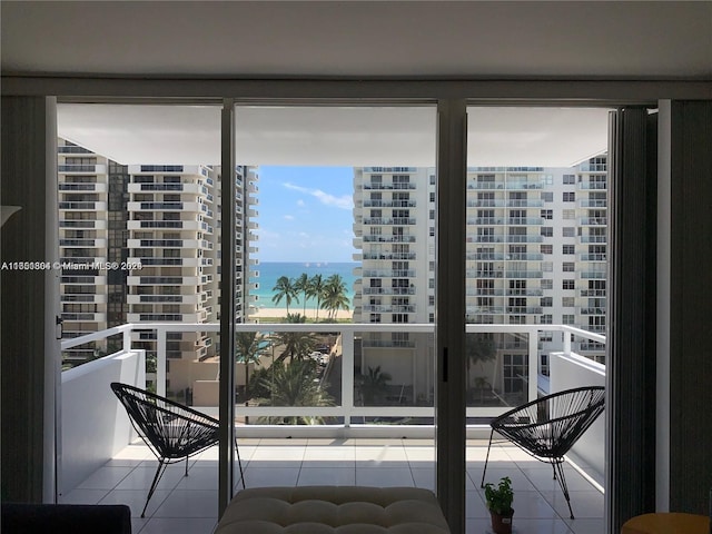 5700 Collins Ave Unit 8B, Miami Beach, FL 33140 - balcony featuring a water view