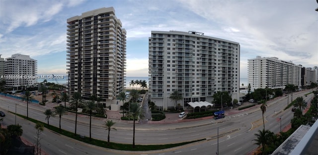 5700 Collins Ave Unit 8B, Miami Beach, FL 33140 - view of property featuring a view of city and a water view
