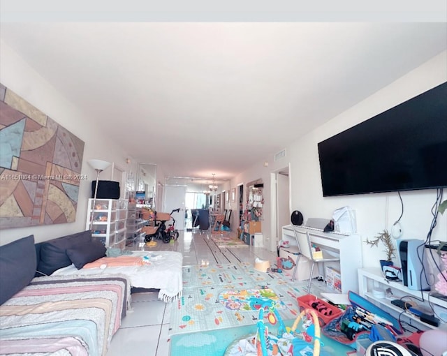 5700 Collins Ave Unit 8B, Miami Beach, FL 33140 - living area with tile patterned flooring