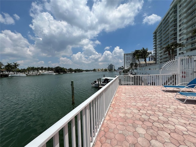5700 Collins Ave Unit 8B, Miami Beach, FL 33140 - water view with a dock