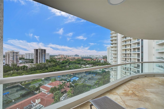 view of balcony