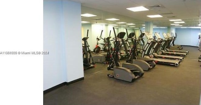 view of workout area