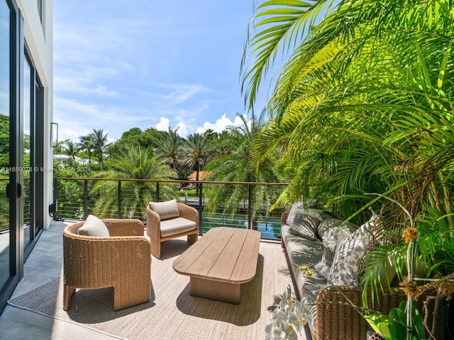 deck featuring an outdoor hangout area