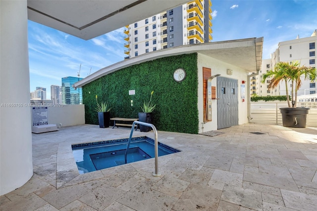 315 NE 3rd Ave Unit 1505, Fort Lauderdale, FL 33301 - view of pool with a community hot tub and a patio area