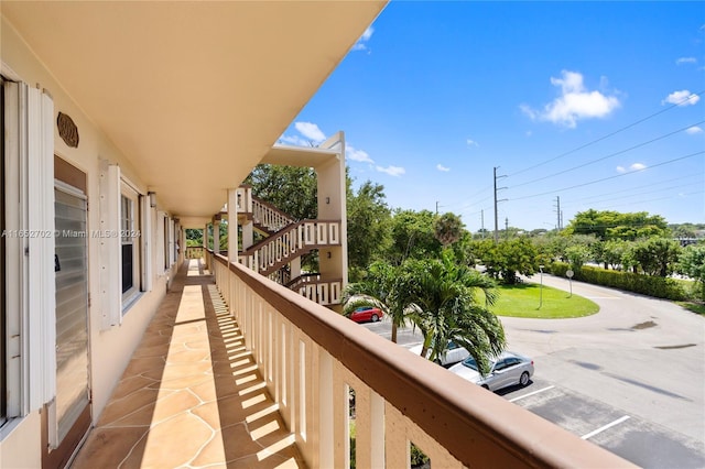 view of balcony