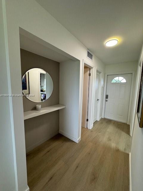 interior space featuring hardwood / wood-style flooring