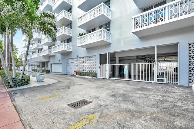 view of property with a garage