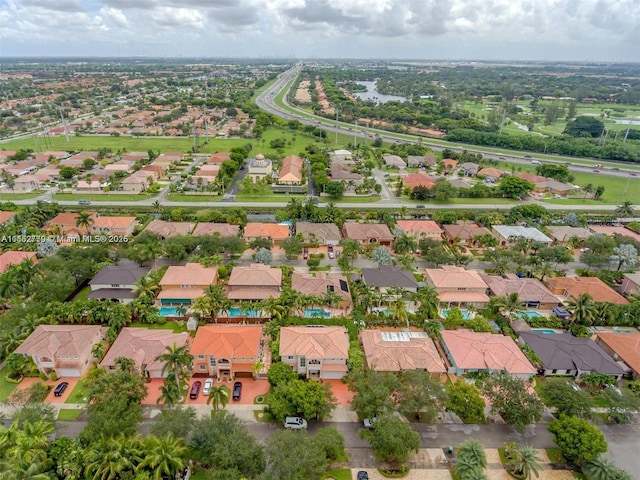 birds eye view of property featuring a residential view