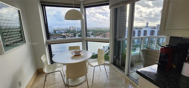 view of dining area