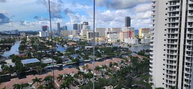 city view featuring a water view