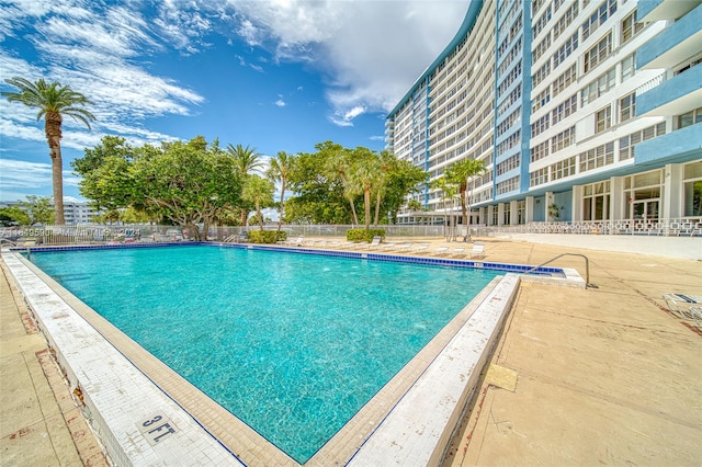 view of pool