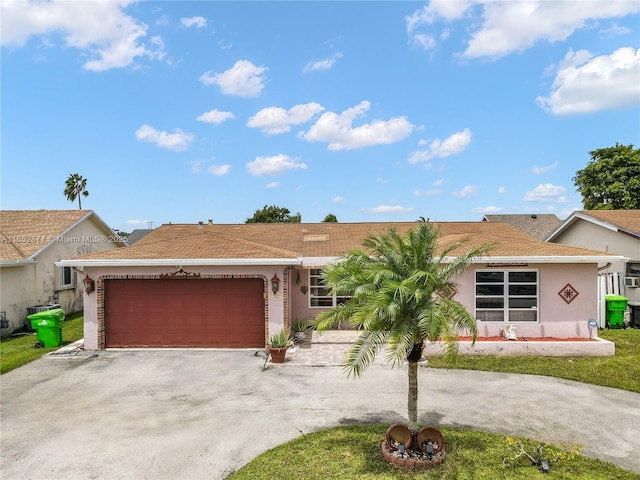 ranch-style house with a garage