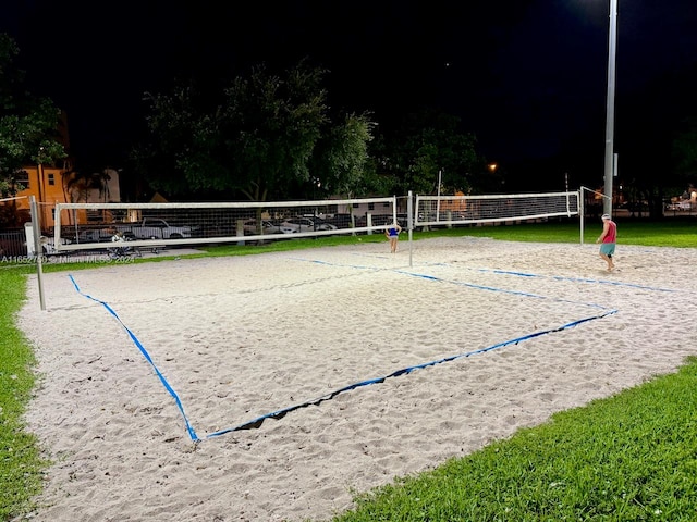 view of community featuring volleyball court