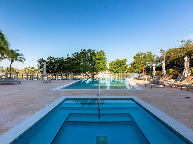 view of pool with a patio area