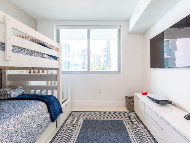 view of tiled bedroom