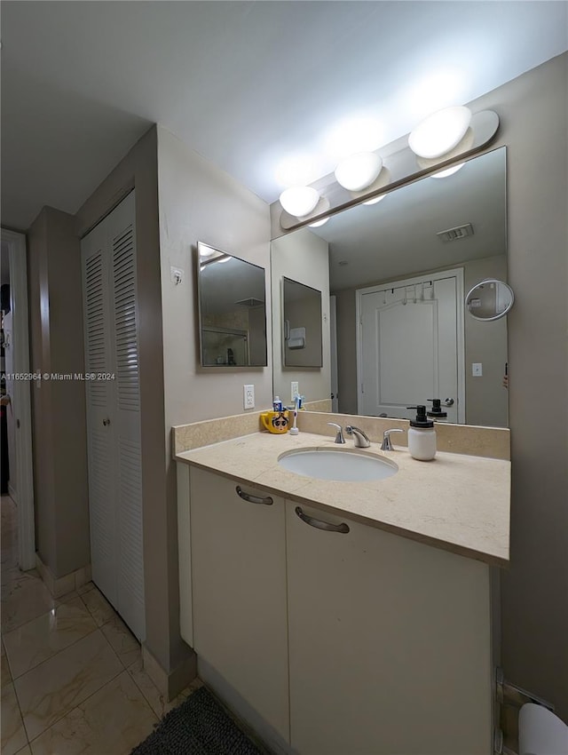 bathroom with vanity