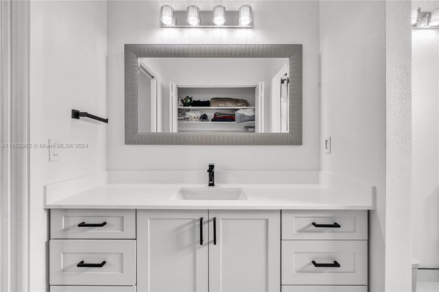 bathroom featuring vanity