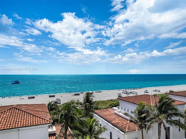 water view featuring a view of the beach