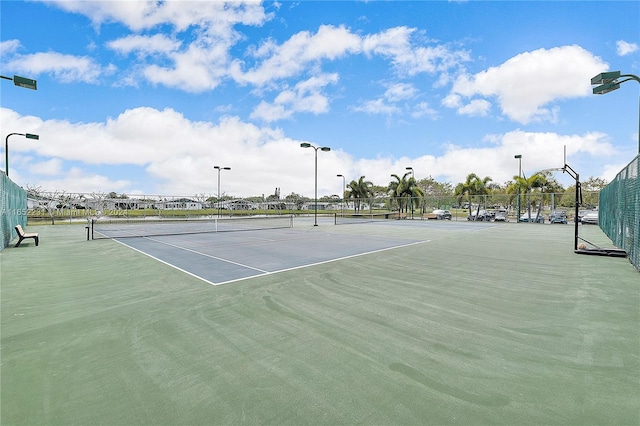 view of sport court