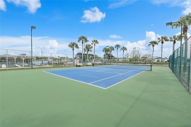 view of tennis court