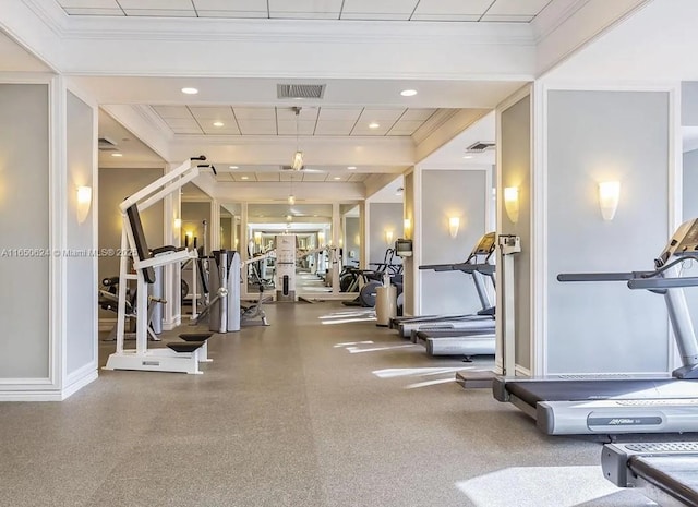 view of exercise room