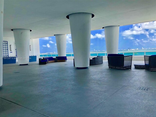 view of tiled living room