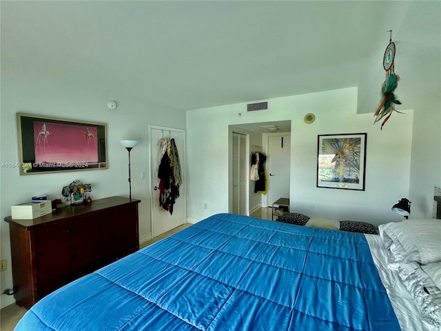 bedroom with a closet