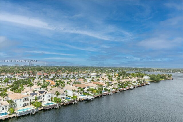 1500 S Ocean Dr Unit 15A, Hollywood, FL 33019 - birds eye view of property featuring a water view and a residential view