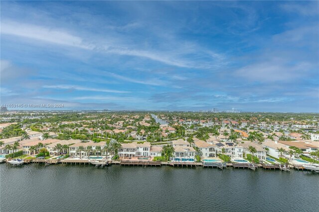 1500 S Ocean Dr Unit 15A, Hollywood, FL 33019 - drone / aerial view featuring a water view and a residential view