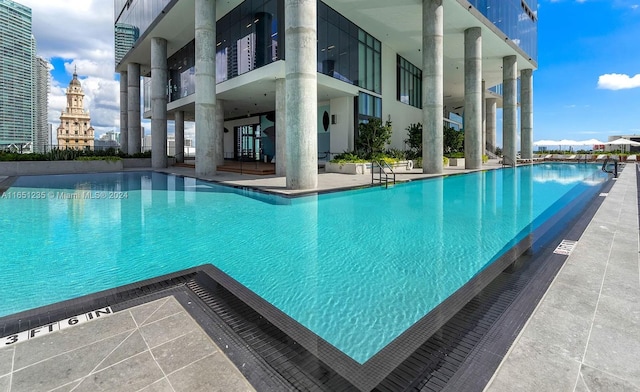 view of pool with a patio area