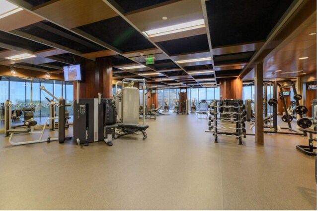 view of exercise room