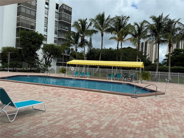 view of pool