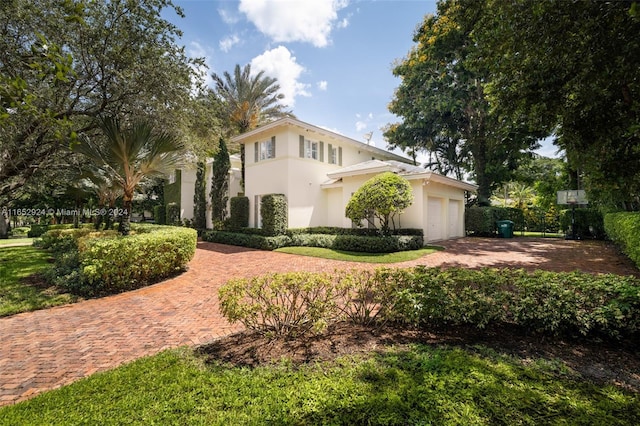 view of home's exterior featuring a garage