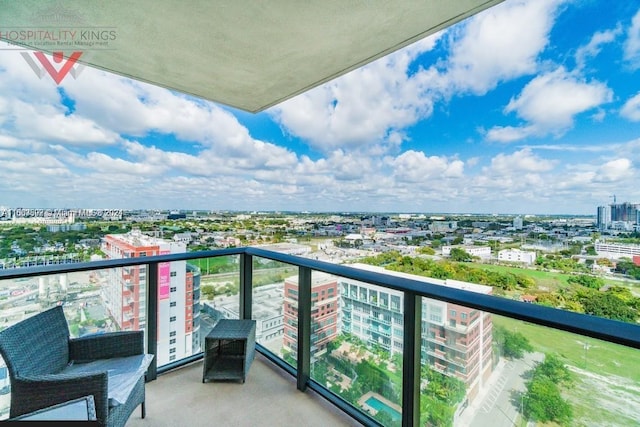 view of balcony