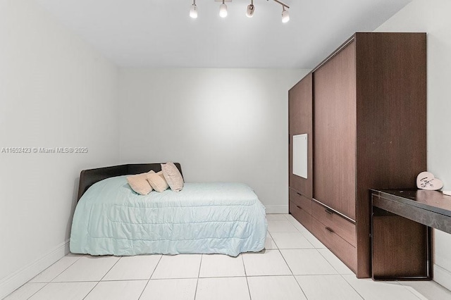 view of tiled bedroom