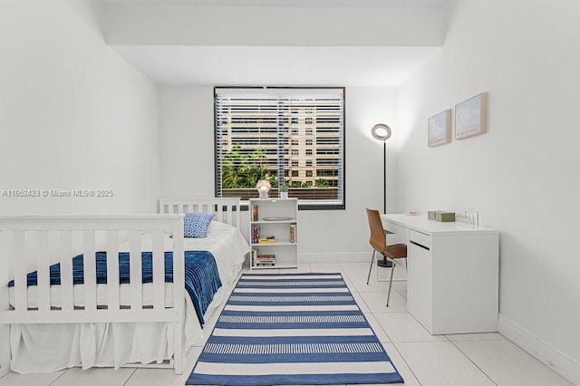 view of tiled bedroom