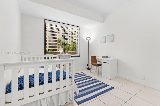 view of tiled bedroom