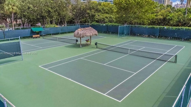 view of tennis court