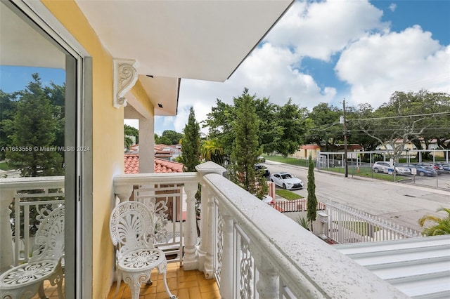 view of balcony