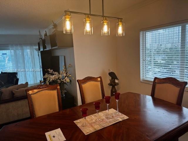 view of dining area