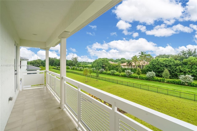 view of balcony