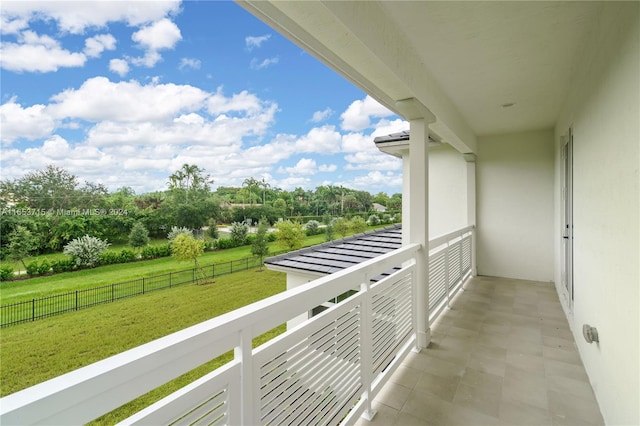 view of balcony