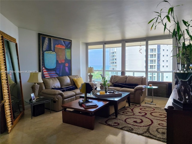 21055 Yacht Club Dr Unit 1602, Aventura, FL 33180 - tiled living room with plenty of natural light