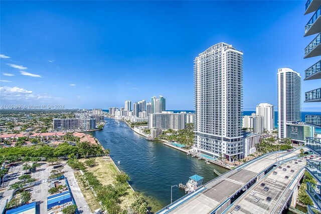 2602 E Hallandale Beach Blvd Unit R2304, Hallandale Beach, FL 33009 - water view featuring nearby urban area