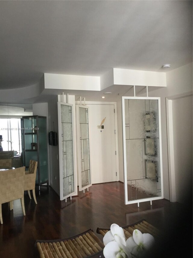 living room featuring hardwood / wood-style floors