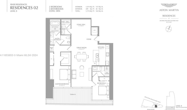 300 Biscayne Blvd Way Unit 902, Miami, FL 33131 - plan