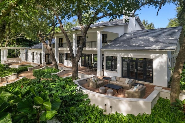 view of patio with french doors