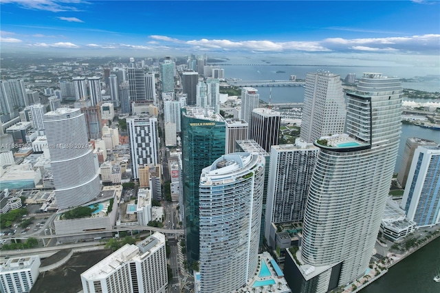 view of city featuring a water view